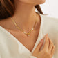 Eva – Gold necklace with initial pendant