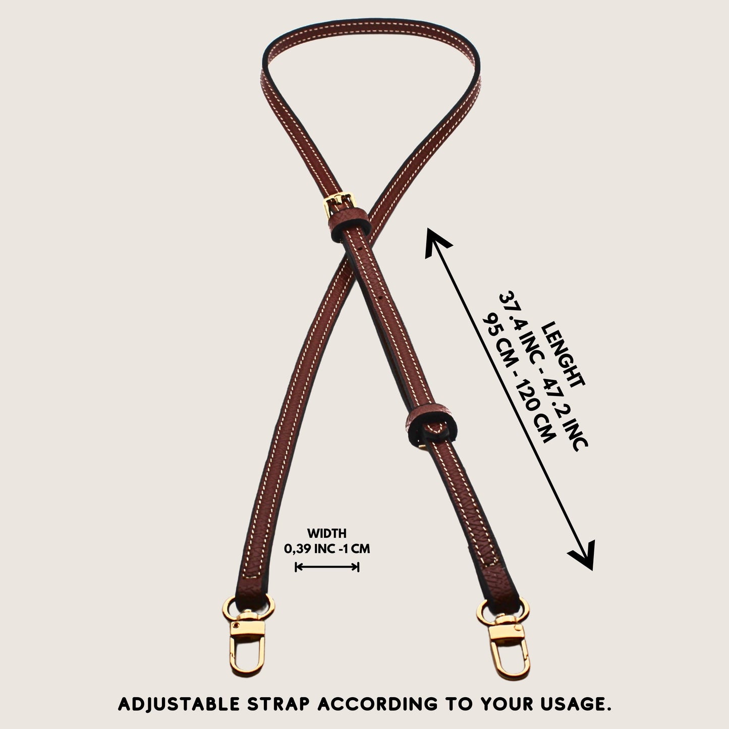 Longchamp Le Pliage Adjustable Leather Crossbody Strap Conversion Kit