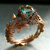GREEN CRYSTAL RING