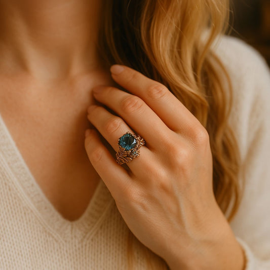 GREEN CRYSTAL RING