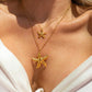 Francesca – Collana dorata con stella pendente