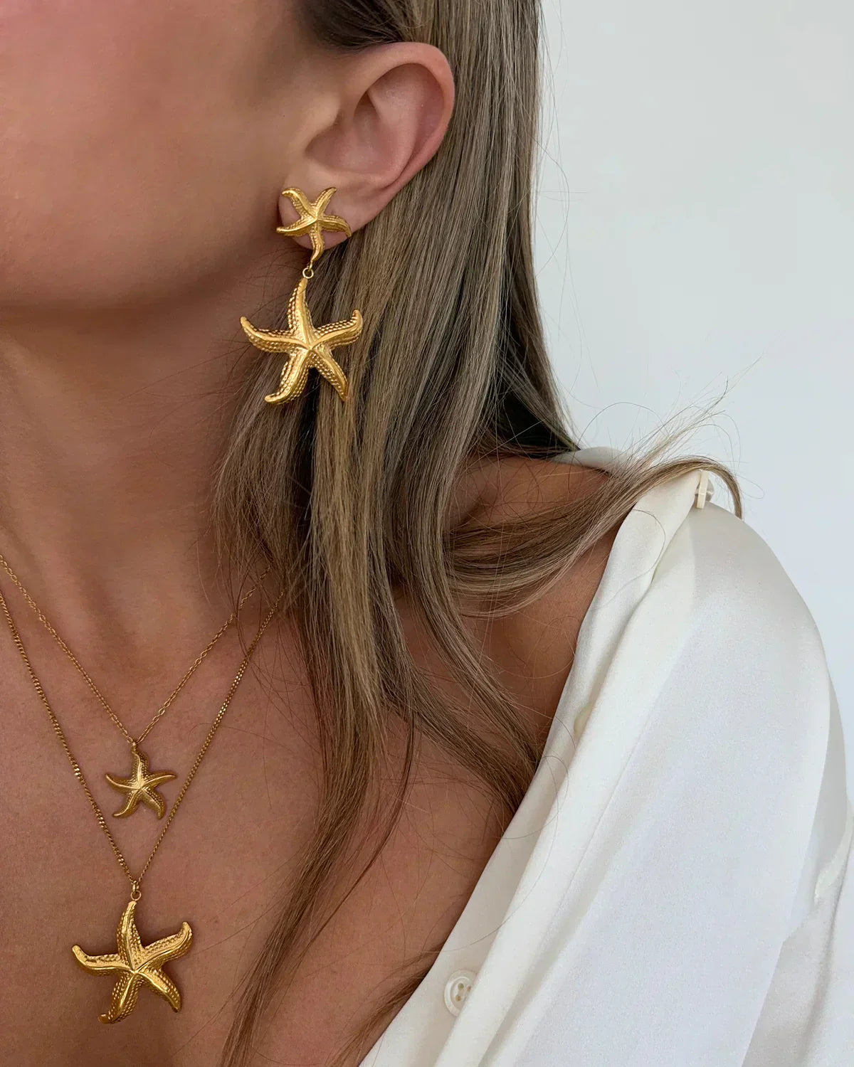 Francesca – Collana dorata con stella pendente
