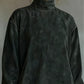 ZARA SUEDE MINI DRESS WITH TURTLENECK AND LEOPARD PRINT PANEL