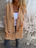 VIONNE | HOODIE JACKET WITH BUTTONS