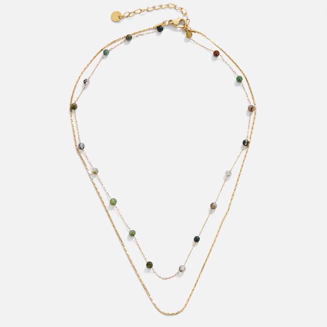 Helga – Double-Layer Necklace with Small Colorful Details