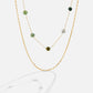 Helga – Double-Layer Necklace with Small Colorful Details
