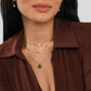 Annalena – Collana dorata doppia con pendente