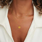 Annalena – Collana dorata doppia con pendente