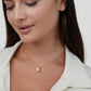 Verena – Collana dorata con struttura a cuore