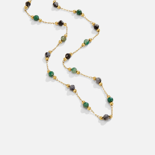 Veronika – Collana dorata con pietra lucente
