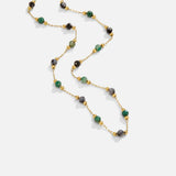 Veronika – Collana dorata con pietra lucente