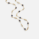 Johanne – Collana dorata delicata con perle colorate