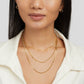 Josefine – Three-Layer Gold Necklace with Delicate Links