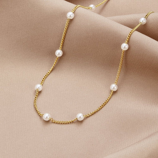 Miriam – Collana dorata dalla lunghezza armoniosa