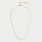Klara – Collana dorata doppia con accenti di perle