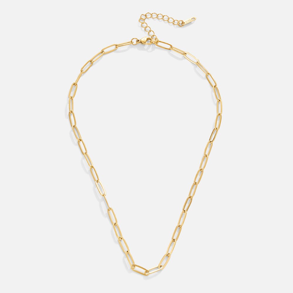 Leonora – Collana dorata con struttura a maglie
