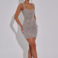 PETRA | SILVER MINI DRESS