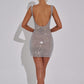 PETRA | SILVER MINI DRESS
