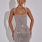 PETRA | SILVER MINI DRESS