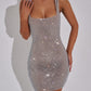 PETRA | SILVER MINI DRESS