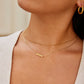 Ursula – Collana dorata dalla forma asimmetrica