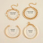 MODERN GOLD BRACELET SET