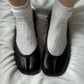 ABIGAIL | Tabi Split Toe Ballet Flats | Vegan Leather Ballerinas