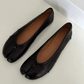 ABIGAIL | Tabi Split Toe Ballet Flats | Vegan Leather Ballerinas