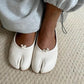 ABIGAIL | Tabi Split Toe Ballet Flats | Vegan Leather Ballerinas