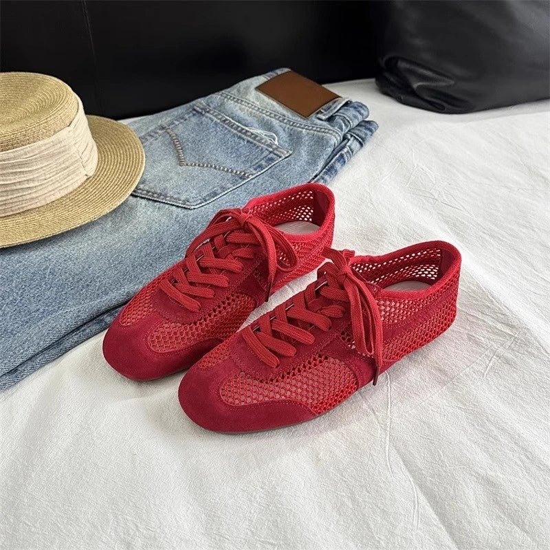 CELINA | Mesh Trainers Women | Breathable Lace-Up Sneakers