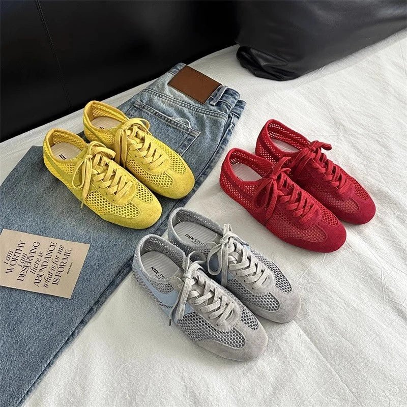 CELINA | Mesh Trainers Women | Breathable Lace-Up Sneakers