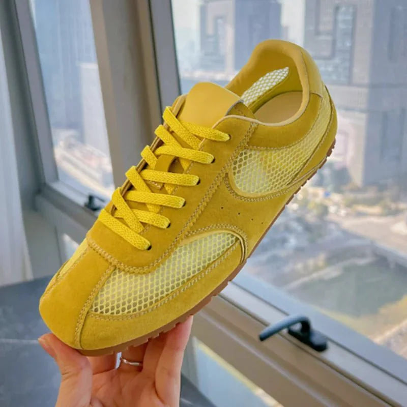 CELINA | Mesh Trainers Women | Breathable Lace-Up Sneakers