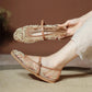 JULIANA | Pearl Embroidered Mesh Flats | Beaded Flat Shoes Women