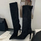 KARYL | Stiletto Knee High Boots | Pointed Toe Tall Boots Women