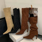 KARYL | Stiletto Knee High Boots | Pointed Toe Tall Boots Women