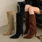 KARYL | Stiletto Knee High Boots | Pointed Toe Tall Boots Women