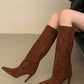 KARYL | Stiletto Knee High Boots | Pointed Toe Tall Boots Women