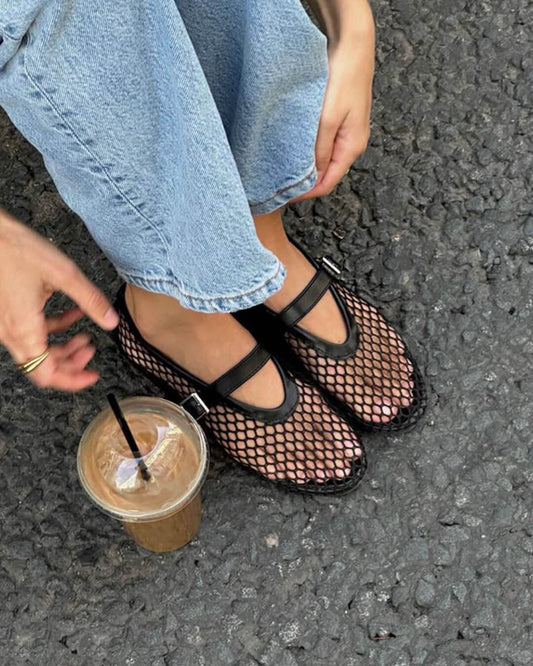 MARGAUX | Mesh Ballet Flats | Breathable Ballerinas Women