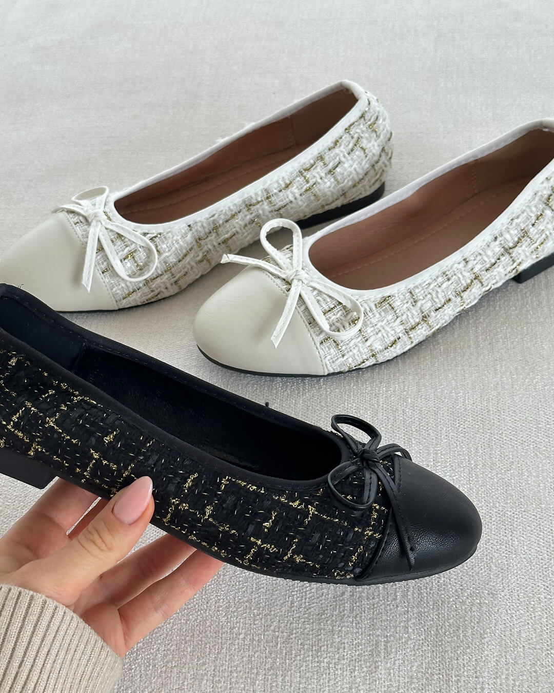 MARINA | Bow Loafers Women | Flat Slip-On Bow Shoes