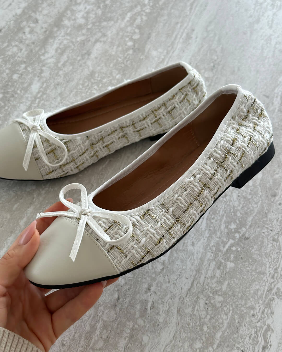 MARINA | Bow Loafers Women | Flat Slip-On Bow Shoes