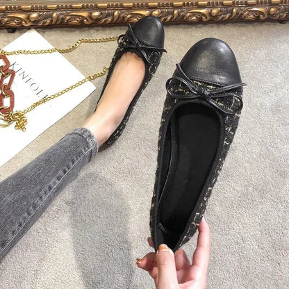 MARINA | Bow Loafers Women | Flat Slip-On Bow Shoes