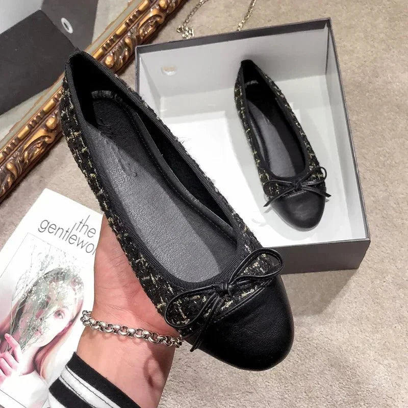 MARINA | Bow Loafers Women | Flat Slip-On Bow Shoes