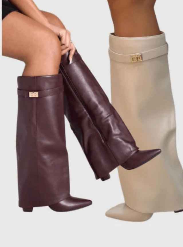 RACHELLE | Vegan Leather Ankle Boots | Buckle Detail Boots Women