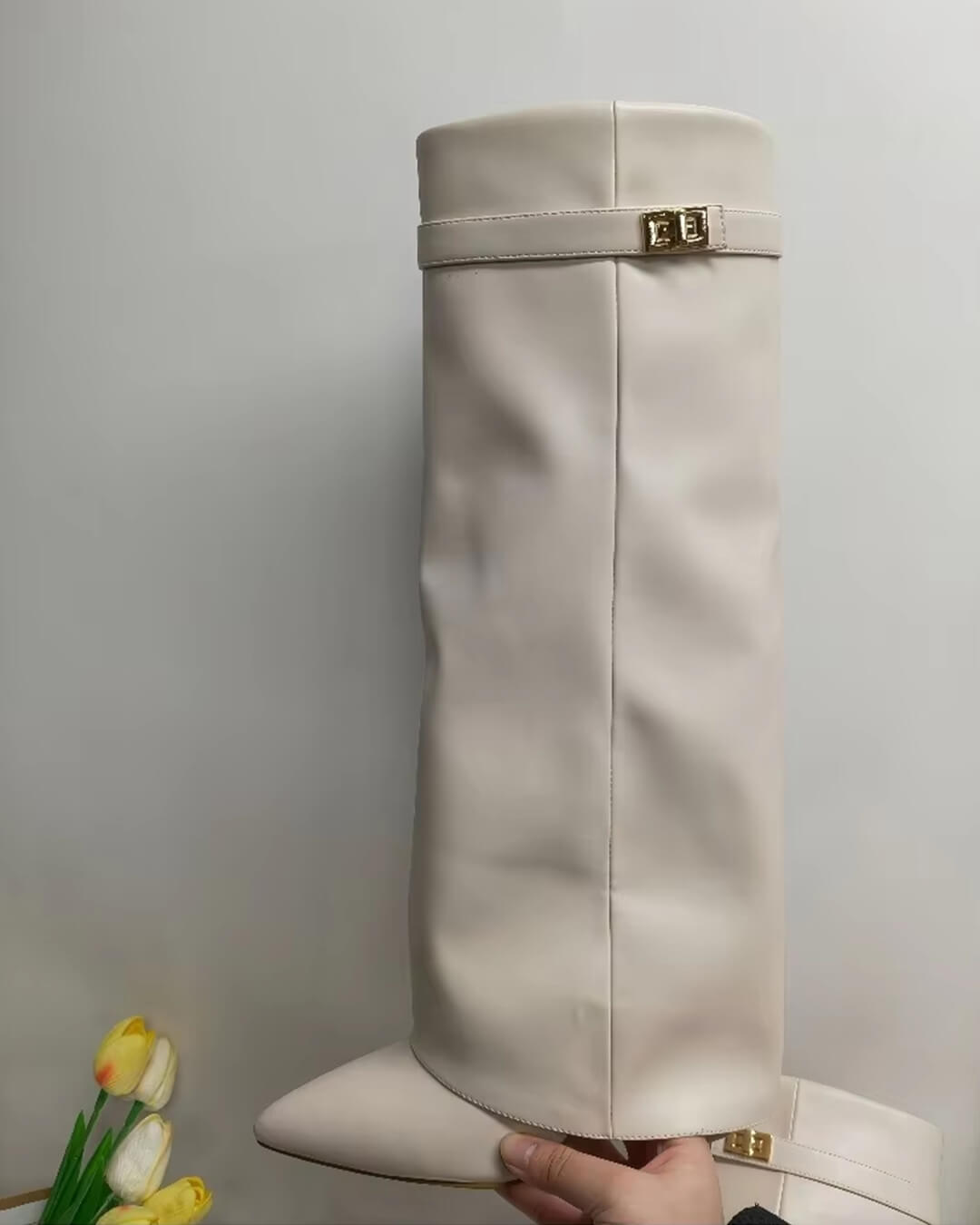 RACHELLE | Vegan Leather Ankle Boots | Buckle Detail Boots Women