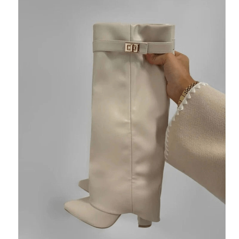 RACHELLE | Vegan Leather Ankle Boots | Buckle Detail Boots Women