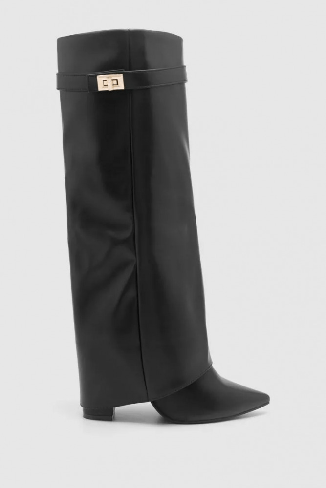 RACHELLE | Vegan Leather Ankle Boots | Buckle Detail Boots Women