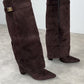 RACHELLE | Suede Heeled Boots | Buckle Cuff Ankle Boots Women