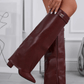 RACHELLE | Vegan Leather Ankle Boots | Buckle Detail Boots Women