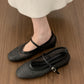 SABRINA | Mesh Ballet Flats | Buckle Strap Ballerinas Women