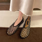SANDRA | Crystal Mesh Ballet Flats | Fishnet Ballerinas Women